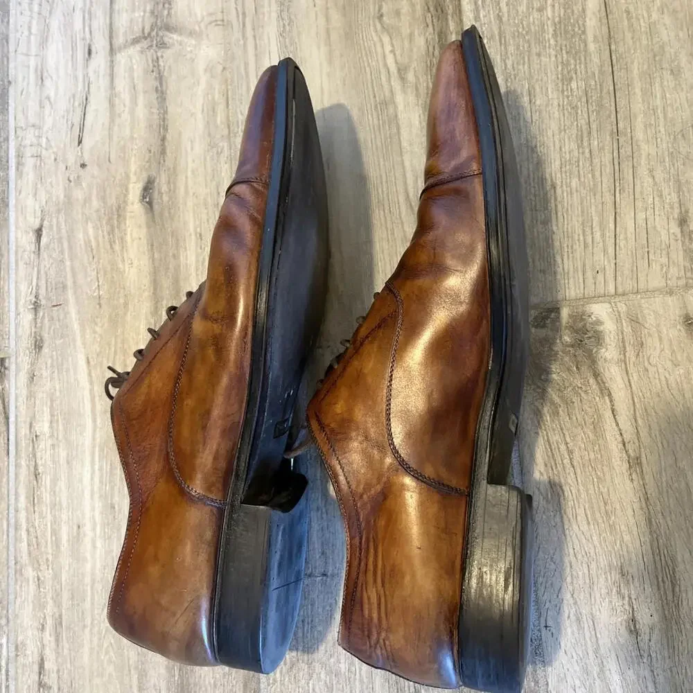 MAGNANNI FLEX MENS DRESS SHOES SIZE US12 MADE IN SPAIN GOOD CONDITION *READ*